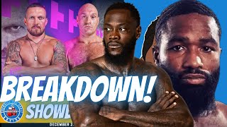 ShowBizz The Morning Podcast #264 - Usyk Vs Fury 2 ANNOUNCED! Wilder RETIRING? Ford V Ball BREAKDOWN