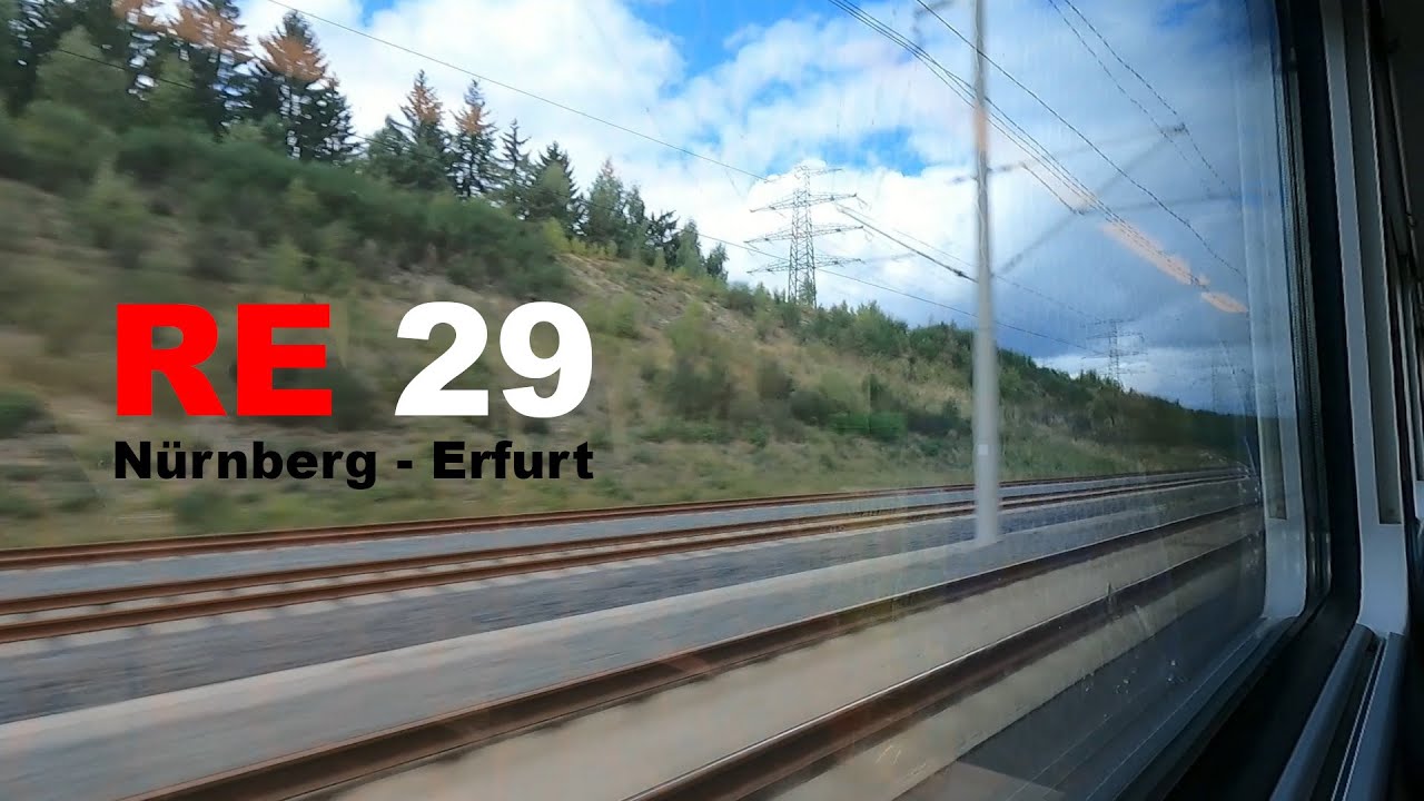 Mit dem Desiro HC über die VDE 8.1: RE 29 Mitfahrt Nürnberg Hbf - Erfurt Hbf