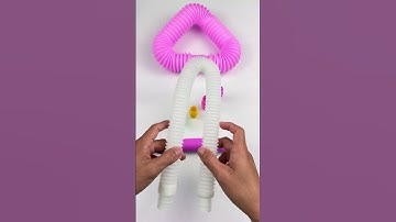 Creating Style ASMR Crunchy Sound POP-TUBE #diy #satisfyingvideos #relaxing #oddasmr #poptubesounds