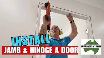 How to Install a door Jamb & Hinge a Door with Easy Instructions! (DIY)