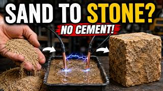 ELECTRICITY CONVERTS SAND INTO SOLID STONE. NO CEMENT REQUIRED. COULD CONCRETE BECOME OBSOLETE