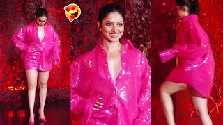 Tamanna Bhatia Stunning Looks In Pink Dress At Karan Johar Birthday Party Friday Culture