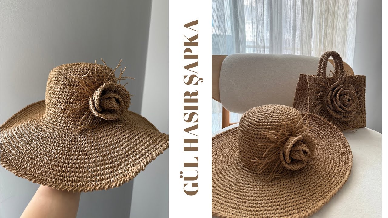 GÜL HASIR ŞAPKA YAPIYORUZ..