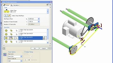 Inventor - Gerador de Movimentação de Correntes (Chain Drive Generator)