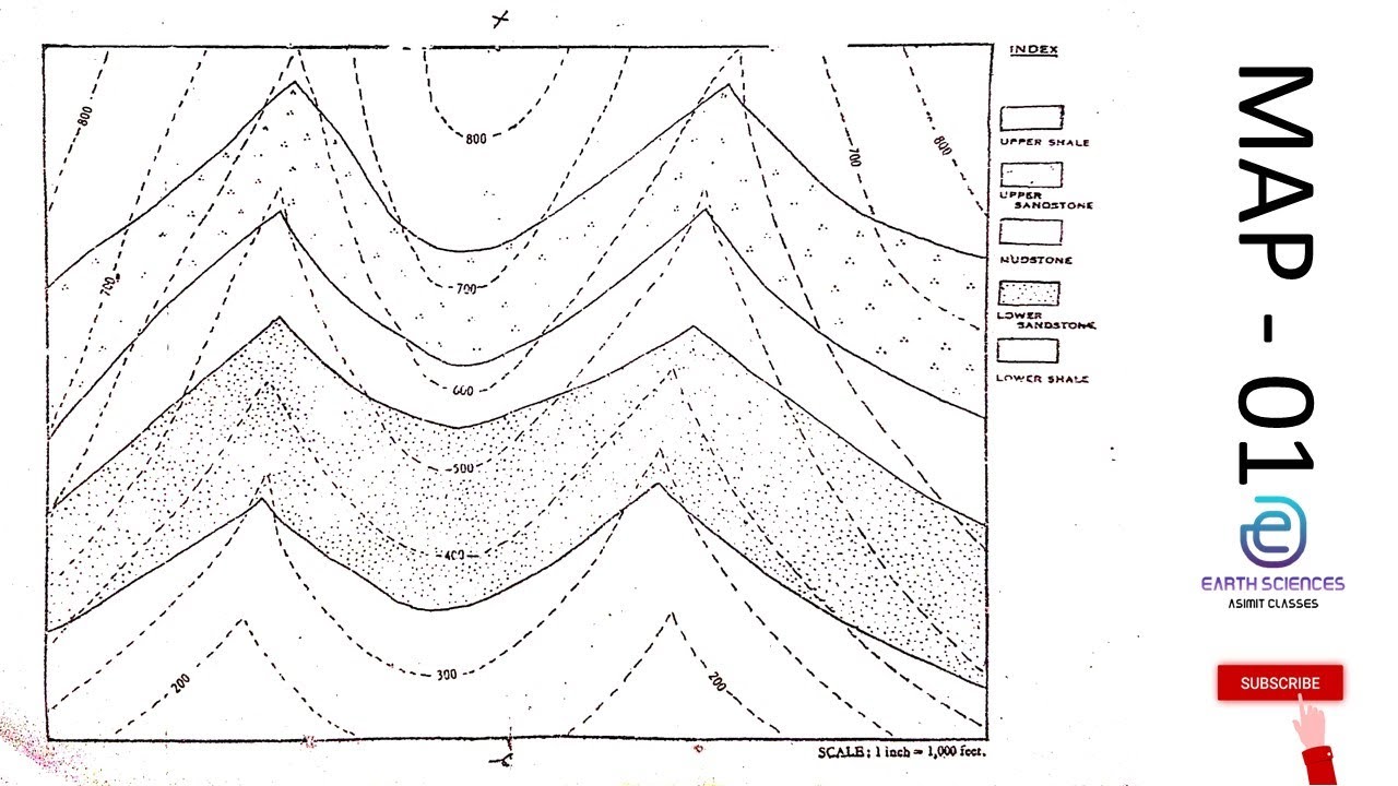 Map 1 uniformly dipping beds YouTube