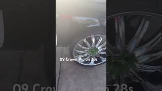 Crown Victoria lifted on 28s. #crownvictoria #crownvic #28s