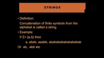 2. Theory of Automata: Strings, Empty Strings and Words
