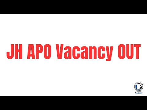 Jharkhand APO Vacancy
