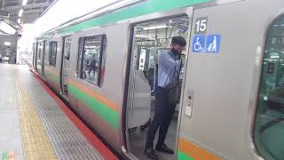 【平塚~古河間各駅停車】上野東京ライン宇都宮線直通普通古河行きE231系近郊型U14編成(機器更新車)+U525編成(機器更新車)15両 横浜駅発車