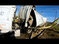 Rotator recovery for trailer destroyed after hard rollover