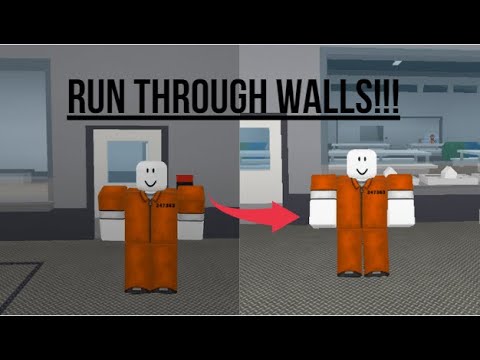 How To Run Through Walls In Roblox Prison Life Youtube - how to sprint in roblox prison life on mobile 1 robux every