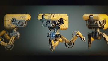 Flying bot - (3ds max + Substance painter) part 2