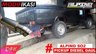 Knalpot Alpino SO2 | disel pake knalpot racing? | Mitsubishi Pickup L 300 Diesel