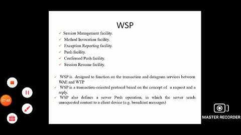 CS8601/Mobile Computing/Unit-4/WSP Architecture/MAMSE