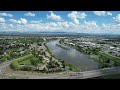 Dr.One takes flight over the Snake River in Idaho Falls, Idaho. 😀