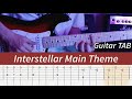 Interstellar  main theme hans zimmer guitar lesson with tab