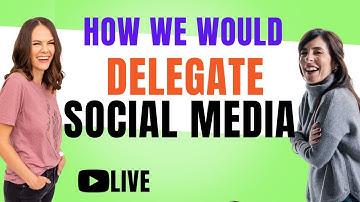 If we wanted to delegate / outsource social media, here’s how we would do it.