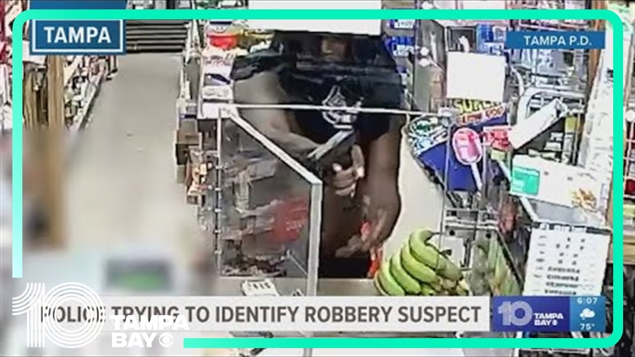 Tampa police searching for robbery suspect who threatened clerk with a ...