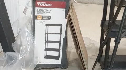 hyper tough plastic 5 shelf unit walmart cool features 43.61 w/tax online seller set up #ebay #happy