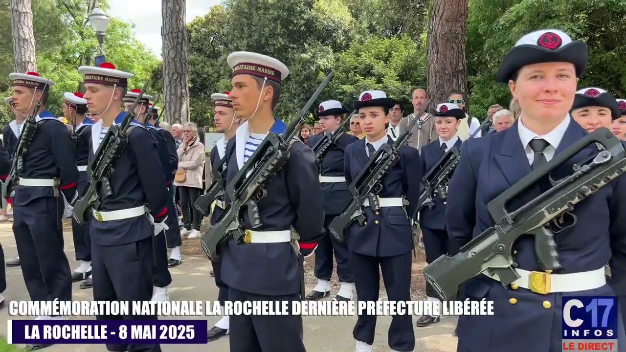 La Rochelle - 8 mai 2025Commémoration nationale La Rochelle dernière préfecture libérée