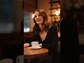 Brunette in black tights in a café #black-tights #beauty #legs #nylon #stockings #nylons #tights