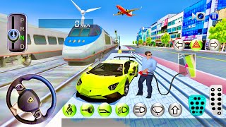 New Racing Car Vs Bullet Train Crazy Funny Driving - 3D Driving Class - Android IOS Gameplay screenshot 5
