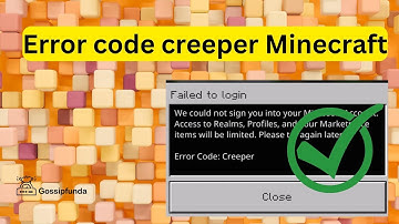 Error code creeper Minecraft - How to fix