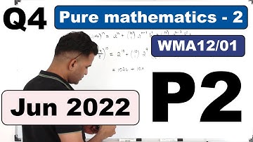 Jun 2022/P2 | WMA12/01 | Q.No.4 | Logarithms & Simultaneous equations | IAL Pearson Edexcel