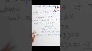 M1  JNTUH   Matrices   Eigen values and eigen vectors in easy way   How to pas