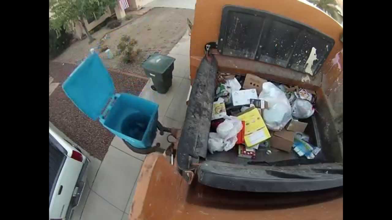 Post Christmas Recycle Jumbo Curbtender HOPPER SHOT