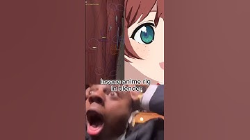 insane anime rig in #b3d #3danimation #blender3d #anime