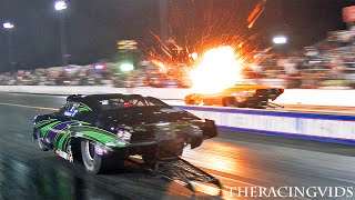 Tommy Franklin 3.73 vs Jay Cox HUGE Nitrous Explosion!