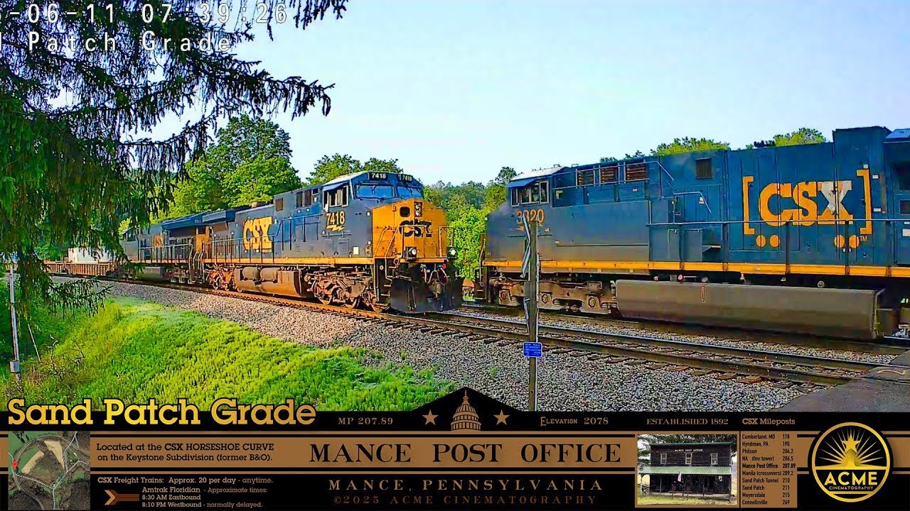 Live webcam view of Sand Patch Grade Horseshoe Curve