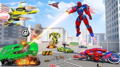 Optimus Prime Multiple Transformation Jet Robot Car Game 2020 - Android Gameplay 2022