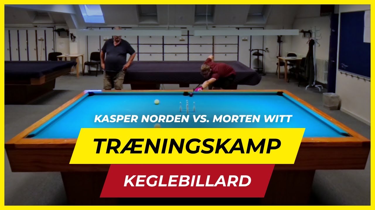 Keglebillard - Sommertræning 2025 - Kasper Norden vs. Morten Witt (Træningskamp)
