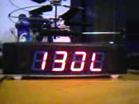 CLOCK & THERMOMETER (MY  5TH  PIC  - PROJECT - THANKS FOR MR . BODGI FOR HELP !)