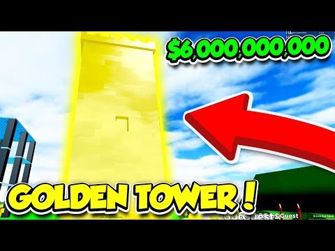 Building A 6 000 000 000 Golden Tower In Building Simulator