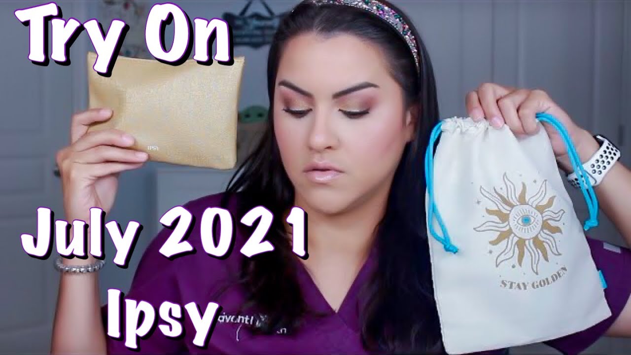 July 2021 Ipsy Glam Bag & Glam Bag Plus Unboxing PLUS Try On YouTube