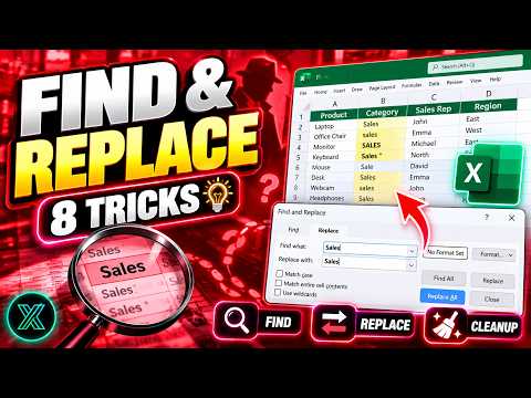 8 Excel Find & Replace Tricks That Save Hours
