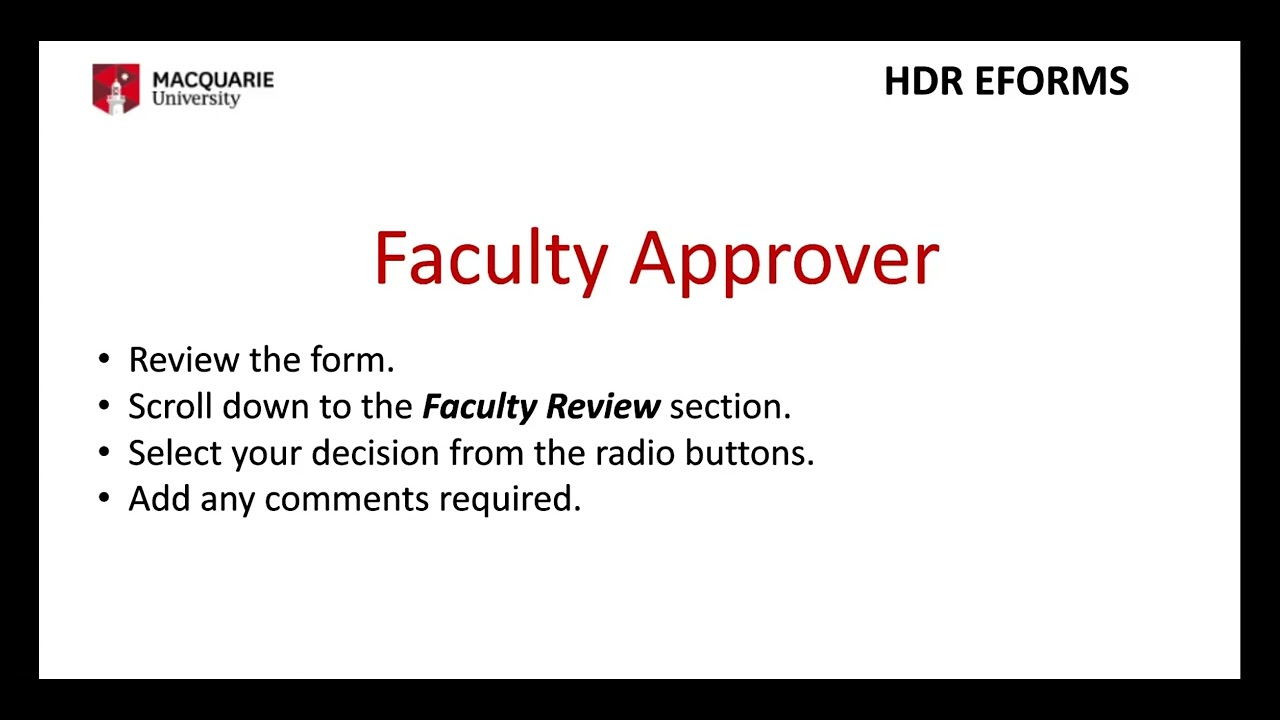 Faculty Review and Approve eForm - YouTube
