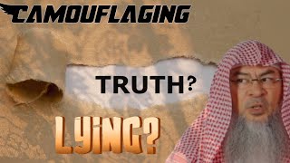 Is camouflaging the truth considered to be lying?
