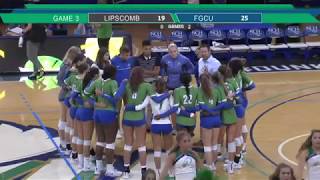 Highlights: @FGCU_VB vs Lipscomb, Sept. 29, 2019