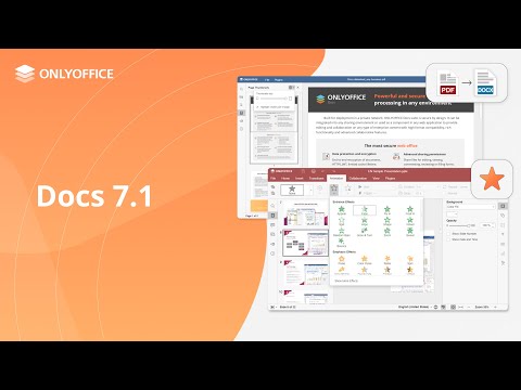 ONLYOFFICE Docs 7.1: PDF viewer, animations, print preview in spreadsheets