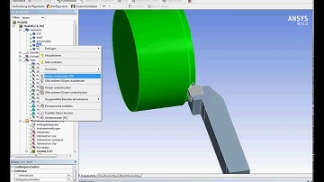 Ansys Workbench one way thermal structural coupling of a turning process tutorial