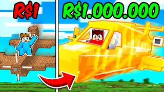 Avião de $ 1 vs Avião de $ 1.000.000 no Minecraft!