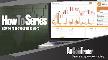 How to reset/update your password on the AltCoinTrader exchange!