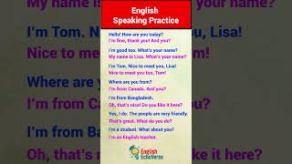 Easy English Conversation for Beginners #English Speaking Practice  Shadowing English Conversation