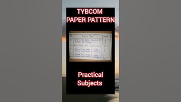 Tybcom Paper Pattern | Practical Subjects | Sppu | Pune University