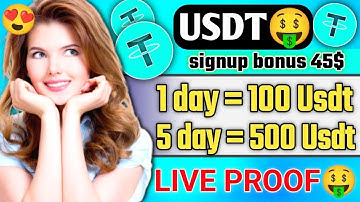 New Usdt Earning Site  Usd Mining Site 2023 Without Investment  Usdt Earning Website