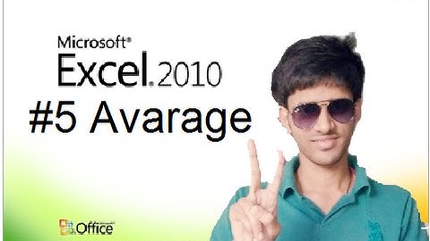 #5 How to Use Average Formula in MS Excel (Hindi/Urdu) || Shubham Jangid